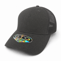 GTO 112 Trucker Hat with Ventilated Comfort and Adjustable Fit thumbnail 167 charcoal angle