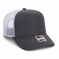 Ottocap 39165 High Crown Foam trucker with rope thumbnail 88 charcoal charcoal white angle