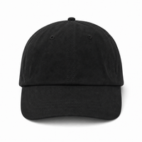Flex Bamboo Eco-Friendly 6-Panel Unstructured Cap with Moisture-Wicking Sweatband thumbnail 3 black front