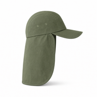 7504 Flex Cotton Legionnaire Caps with Adjustable Velcro Strap thumbnail 84 army right