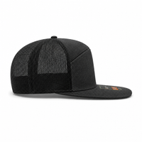 R168 Trucker Hat with Breathable Mesh and Adjustable Fit thumbnail 45 heather black right