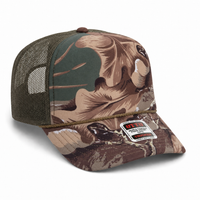 Ottocap 39165 High Crown Foam trucker with rope thumbnail 237 khakhi brown loden camo angle