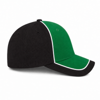 Arena Two Tone Structured Snapback Cap thumbnail 11 black.white.green right
