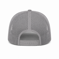 Ottocap 32285 A-Frame 5-Panel Mesh Back Trucker Hat thumbnail 53 grey back