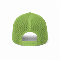 Rapper Flex High Crown Trucker Cap with Mesh Panels thumbnail 103 lime back