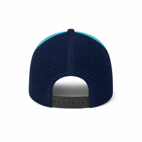 Rapper Flex High Crown Trucker Cap with Mesh Panels thumbnail 172 navy hat aqua front back