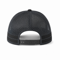 Flex Stripe A Frame High Profile Trucker Cap thumbnail 29 charcoal black back