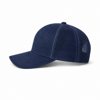 Kosiosko Structured Cotton Blend Trucker Hat thumbnail 10 navy left