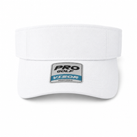 Pro Series Breathable Adjustable Sports Visor thumbnail 58 white front