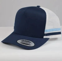 Flexfit Stripe Trucker Caps with Snapback Adjustable Fit thumbnail 4 flexfit stripe trucker caps - madhats.com.au