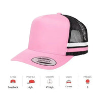Flexfit Stripe Trucker Caps with Snapback Adjustable Fit thumbnail 11 flexfit stripe trucker caps - madhats.com.au