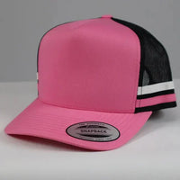 Flexfit Stripe Trucker Caps with Snapback Adjustable Fit thumbnail 5 flexfit stripe trucker caps - madhats.com.au