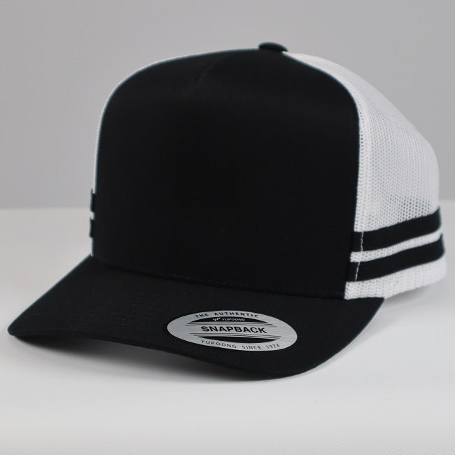 Flexfit Stripe Trucker Caps with Snapback Adjustable Fit