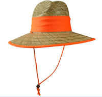 Hi Visibility Wide Brim Straw Hat with Adjustable Fit thumbnail 2