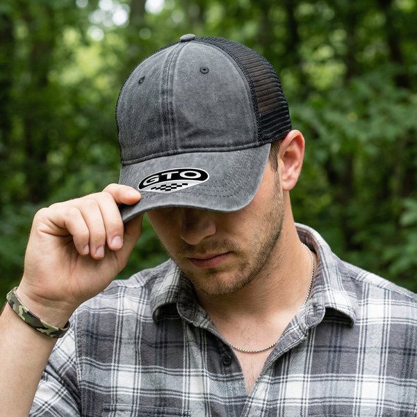 GTO Enzyme Washed Trucker - madhats.com.au