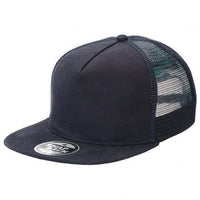 Premium Twill Flat Peak Trucker Cap with Chino Fabric thumbnail 17