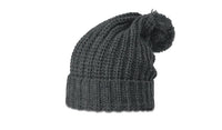 Chunk Cable Knit Beanie with Ribbed Cuff and Pom Pom thumbnail 15