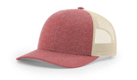 115CH Low Profile Heather Trucker Hat with Screen Printed Patch thumbnail 2