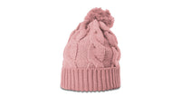 Chunk Twist Knit Beanie with Oversized Pom and Cuff thumbnail 3