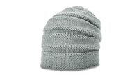 Scrunch Beanie with Unique Stacked Knit Pattern - OSFM thumbnail 14