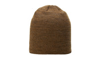 130 Marled Acrylic Slouch Beanie with Leather Applique thumbnail 5