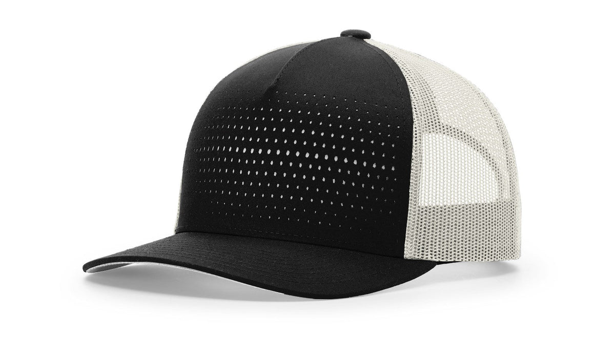 Laser Cut Five Panel Trucker Cap with Contrasting Underlay