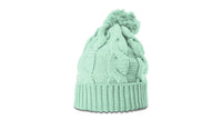Chunk Twist Knit Beanie with Oversized Pom and Cuff thumbnail 9