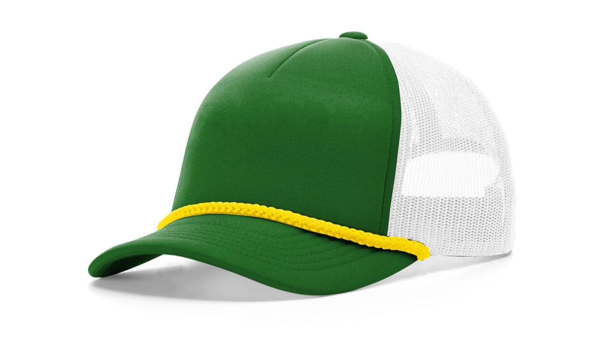 Low Profile Foamie Trucker Hat with Braided Rope Detail