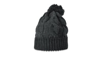 Chunk Twist Knit Beanie with Oversized Pom and Cuff thumbnail 13