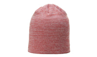 130 Marled Acrylic Slouch Beanie with Leather Applique thumbnail 6