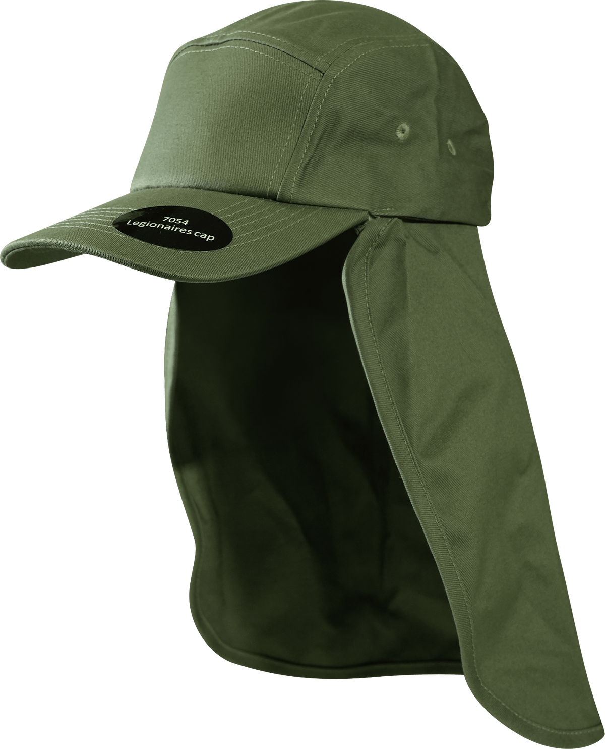 7504 Flex Cotton Legionnaire Caps with Adjustable Velcro Strap