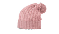 Chunk Cable Knit Beanie with Ribbed Cuff and Pom Pom thumbnail 13