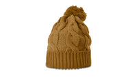 Chunk Twist Knit Beanie with Oversized Pom and Cuff thumbnail 17