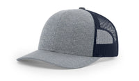 115CH Low Profile Heather Trucker Hat with Screen Printed Patch thumbnail 3