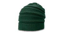 Scrunch Beanie with Unique Stacked Knit Pattern - OSFM thumbnail 8
