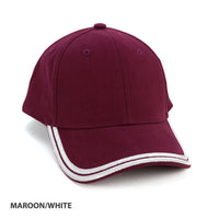 Double Piping Cap with Pre-Curved Brim and Adjustable Strap thumbnail 4 hbc double piping cap - madhats.com.au