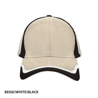 Ascent Structured 6-Panel Cap with Adjustable Hook & Loop Fastener thumbnail 5 ascent - madhats.com.au