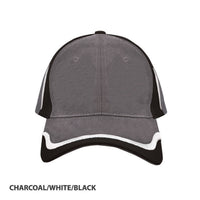 Ascent Structured 6-Panel Cap with Adjustable Hook & Loop Fastener thumbnail 4 ascent - madhats.com.au
