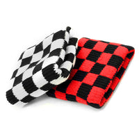 Checkered Cotton Wrist Band with Bold Colour Accents thumbnail 1