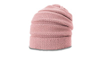 Scrunch Beanie with Unique Stacked Knit Pattern - OSFM thumbnail 13