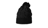 Chunk Twist Knit Beanie with Oversized Pom and Cuff thumbnail 16