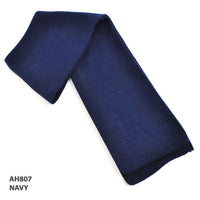 Premium Acrylic Knit Scarf in Black and Navy thumbnail 10 scarves acrylic - madhats.com.au