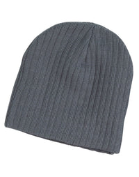 Premium Acrylic Knit Beanie with Classic Cable Row Design thumbnail 2 acrylic knit beanie with cable row feature - madhats.com.au