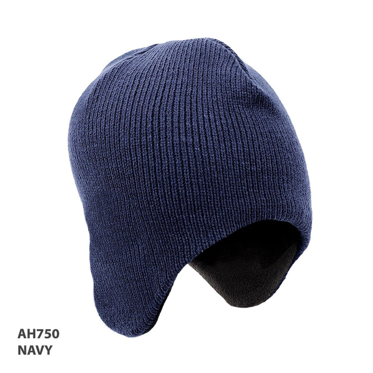 Acrylic/Polar Fleece Beanie with Ear Flap