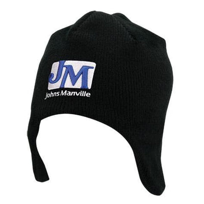 Acrylic/Polar Fleece Beanie with Ear Flap