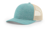 115CH Low Profile Heather Trucker Hat with Screen Printed Patch thumbnail 1