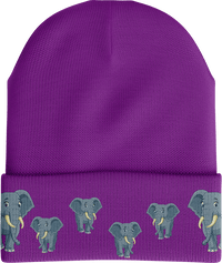 Ellie Elephant Insulated Reflective Stripe Beanie thumbnail 2 beanie ellie elephant beanie - madhats.com.au