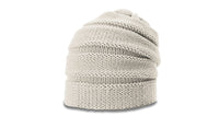 Scrunch Beanie with Unique Stacked Knit Pattern - OSFM thumbnail 5