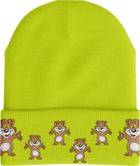 Billy Bear Reflective Insulated Beanie with 3M Thinsulate thumbnail 2 billy bear beanie - madhats.com.au
