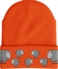 Black Sheep Beanie with 3M Thinsulate Insulation & Reflective Stripe thumbnail 3 black sheep beanie - madhats.com.au